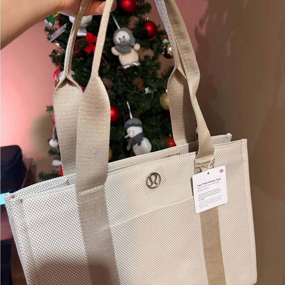 Lululemon Athletica Tan Canvas Tote 10L - Picture 3 of 3